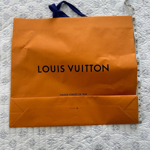 Large Louis Vuitton Orange Shopping Bag - Picture 2 of 4